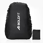Boldfit Rain Cover for Backpack Travel Essentials Rain Cover for Bag Travel Accessories Bags Water Resistance Dustproof Waterproof for All Bag Sizes Elastic Adjustable for School College Office- Amazon