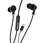 Blaupunkt EM01 Type-C Edition Wired Earphones (2026) with Mic, 14.3mm Hi-Fi Drivers, Noise Isolation, 45° Ergonomic Fit, Durable 5-Core Copper Cable, in-Ear Headset- Amazon