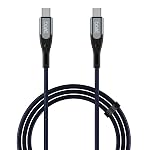 boAt Type C to C 65W Fast Charging Cable with 480 Mbps Data Transfer, Tangle-Free Cable in Premium Nylon Braided Design (Electric Blue)- Amazon
