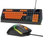 Tizum Archer Tech Lab wired gaming keyboard & mouse combo Wired U…more- Flipkart