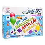 RATNA’S Stamp Art Alphabets & Numbers | Art & Craft Creative Fun Kit Stamp it, Color it & Learn with kit for Toddlers & Kids- Amazon