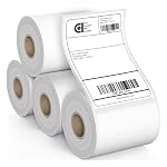 COI 70gsm Thermal Label Printer Paper | Ideal for Shipping, Parcel, Barcode, and Address Labels – 400 Labels per Roll (4″ x 6″ Pack of 4)- Amazon