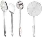 Bekner BKN-RW1 Stainless Steel Cooking and Serving Ladle Kitchen Tool Set Stainl… more- Shopsy