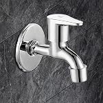 COSSIMO Stainless Steel Bib Cock Tap Bathroom Faucet, Single Handle, Chrome Finish- Amazon