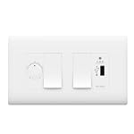 Wipro Northwest (Nowa) Switch Combo of 4M Plate + 1M 6A Switch x2 + USB Charger + 4 Step Fan Regulator, White (Kit 10)- Amazon