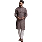 SOJANYA (Since 1958 Men’s Cotton Print Kurta & Churidar Pyjama Set- Amazon
