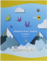 NAVNEET Youva 22×28 cm Unruled Regular 64 gsm Craft paper (Set of 50, Multicolor)- Flipkart