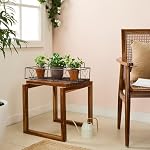 Solimo Metal Railing Pot Stand with Adjustable Hanger and Hanging Shelves (Black, Set of 1) | Hanging Pot Stand for Balcony Railings- Amazon