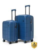 Mokobara Hard Body Set of 2 Luggage 8 Wheels – The Hovercraft Expandable Luggage Set of 2 (Small 55cm | Medium 67cm) – Blue- Flipkart