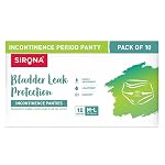 Sirona Incontinence Panties for Girls & Women |M-L (28-26 Inch) | Pack of 10 | Bladder Leak Protection | 360° Coverage for Stress Free Periods | Rash Free | Super Absorbent with Comfortable Fit- Amazon