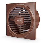 LONGWAY Gusto 6 Inch 150 mm Energy Efficient Exhaust Fan | High Speed Powerful Motor | Noiseless Operation & Easy to Clean | Suitable for Bathroom, Kitchen, Office | 2 Years Warranty (Brown)- Amazon