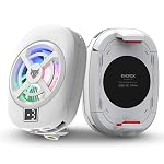 EvoFox Hailstone S Phone Cooler for Gaming | 15W 3 Level Cooling | 5000 RPM 7-Blade| Clamp Mount | RGB | Semiconductor Tech | Type-C Powered & Display | Compatible for Android and iPhones (White)- Amazon