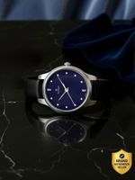 Titan Workwear Minimalist Blue Dial Black LeatherStrap Analog Watch  – For Women NP2481SL08- Flipkart