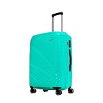 Skybags Streax Medium Size (Check-in) Hard Case Trolley Bag, Turquoise- Amazon