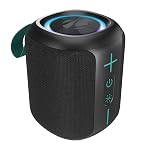 ZEBRONICS Sonic Pod 15 Plus Bluetooth Speaker, 8W RMS, 5H Backup, Type-C Charging, RGB Modes, Passive Radiator, Splash-Proof, BT v5.4, USB, mSD, TWS, Call Function, Fabric Finish, Carry Loop (Black)- Amazon