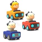 Lifelong Cuppy Animal Pack of 3 Press and Go Toy | Friction-Powered Car Vehicles for Toddlers | 1+ Year Toy Cars for Kids | No Batteries | BPA-Free | Safe Rounded Edges | Gift for Boys & Girls (LLCPGA01)- Amazon