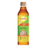Saffola Cold Pressed Sesame Oil | Unrefined, 0 trans fat, Chemical free | Helps Lower Cholesterol, Goodness of Omega 6 & Authentic Seed Flavour | 1L Pet Bottle- Amazon