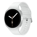 Samsung Galaxy Watch8 (44mm, Bluetooth, Silver) with 3nm Processor | Dual GPS | Sapphire Glass & Armor Aluminum | 5ATM & IP68 | BP, ECG, IHRN & Vascular Load Monitoring | Anti-oxidant Index- Amazon