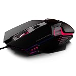EvoFox New and Upgraded Spectre Wired Gaming Mouse with Up to 7200 DPI Gaming Sensor | 6-Button Design | Upto 7 Million Clicks | 7 Colours Rainbow Lighting | 1.5m Braided Cable (Black)- Amazon