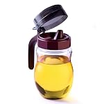 GANESH Multipurpose Handy Oil Pourer, Food Grade Plastic Olive Oil, Easy Flow Vinegar Dispenser, Transparent Portable, Dust and Leak Proof Jar, Multicolour (650 ML)- Amazon