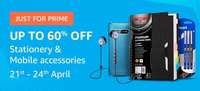 Upto 60% OFF Stationary & Mobile Accessories