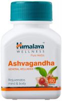 Himalaya Wellness Pure Herbs Ashvagandha General Wellness - 60 Tablets- Amazon