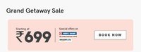 OYO rooms : Grand Getaway Sale - HDFC Card holders [ 60% OFF ] - (May 15th -...