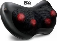 Dr Physio Shiatsu Kneading Pillow Massage Massagers Machine with heat , Relax, Sooth and Relieve Pain Neck, Shoulder Back Full Body Massager  (Black)- Flipkart