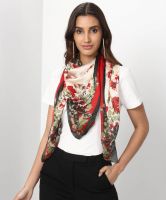Trendyol Printed Cotton Blend Women Scarf- Flipkart