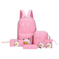 5pcs/set Fashion Girls Preppy Letter Print Backpack Handbag Shoulder Bags- Amazon