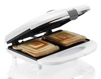 BMS Lifestyle Melissa Sandwich Maker 700 W with Non-Stick Coating, LED Indicator Lights and Cool Touch Handtag (White)- Amazon